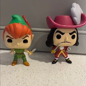 Peter Pan and Captain Hook Figures